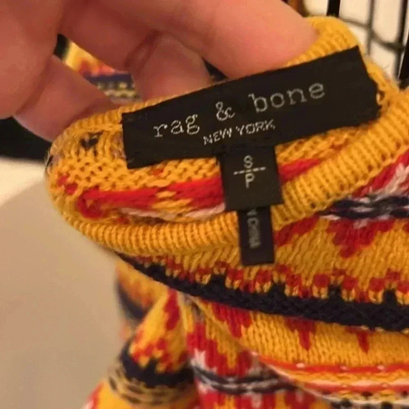 Rag & Bone Willow Fair Isle Cami-Sz S - Picture 4 of 5